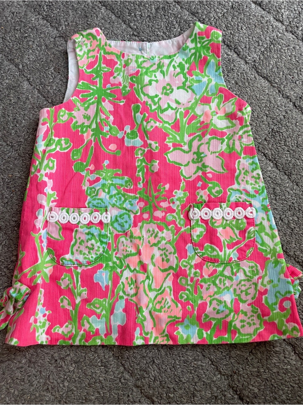 Lilly Pulitzer Pink & Green Floral Shift Dress